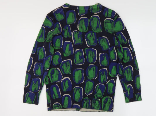 Hobbs Women's Multicoloured Silk Cotton Cardigan Size 8