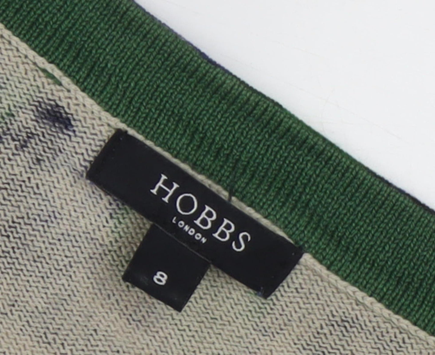 Hobbs Women's Multicoloured Silk Cotton Cardigan Size 8