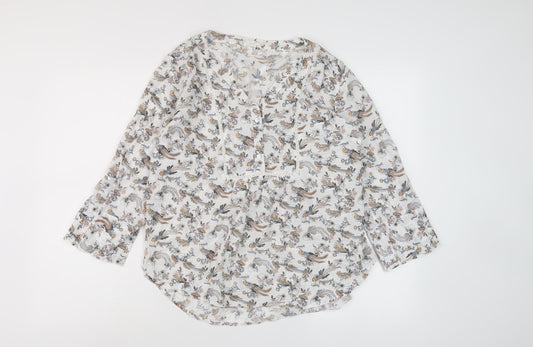 Fat Face Women's Multicoloured Paisley Blouse