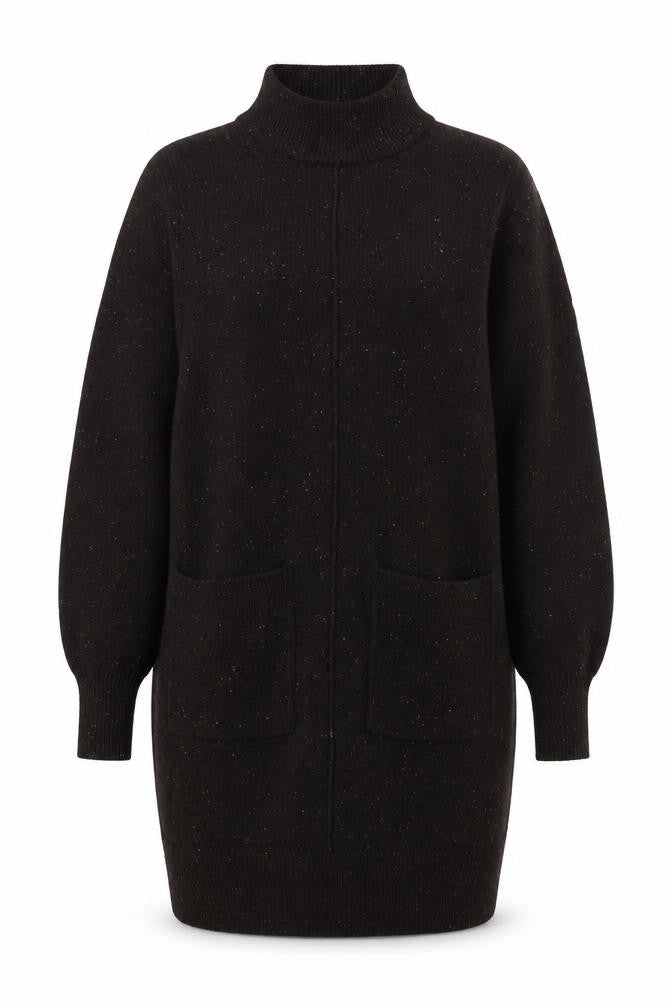 M&S Women's Brown Mock Neck Jumper S