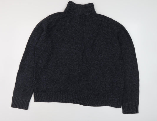 Marks and Spencer Men's Black XL Knit Zip Jacket