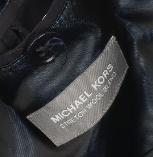 Michael Kors Men's Black Wool Blend Coat S