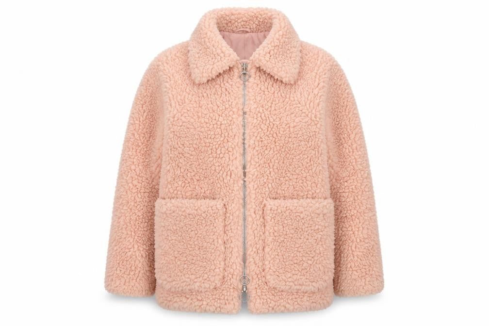 Topshop Women's Pink Basic Jacket Size 6