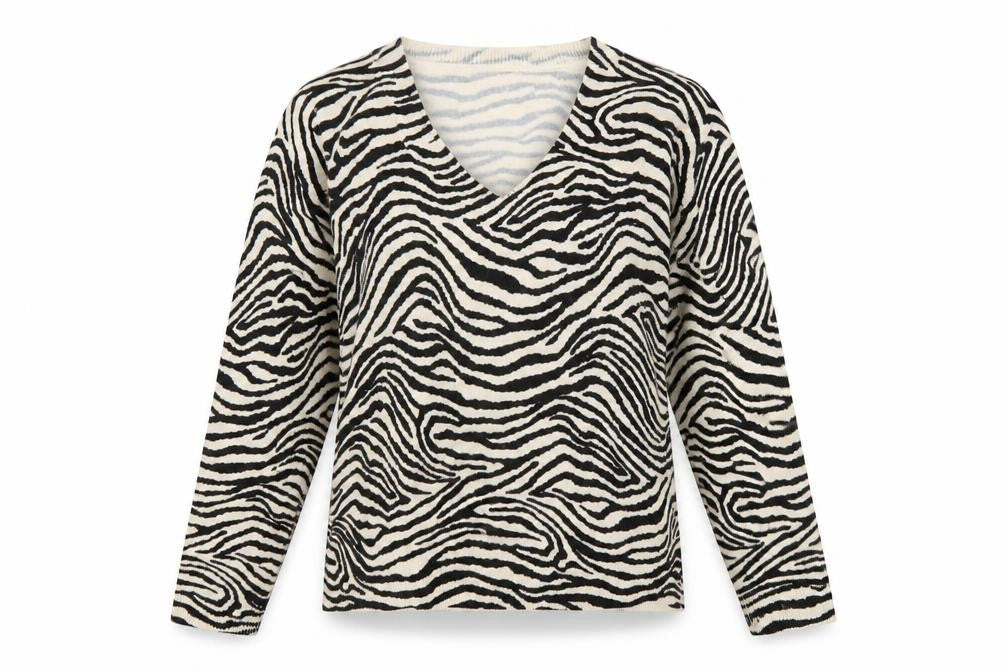 Marks and Spencer Women's Zebra Print Pullover Jumper, S