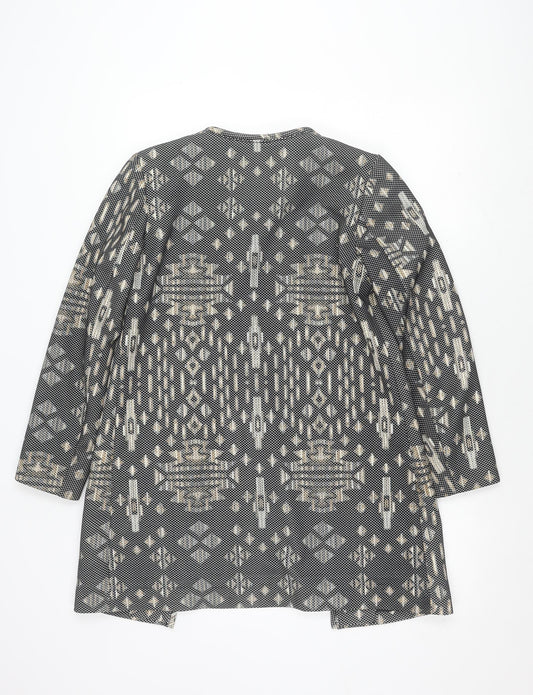 H&M Women’s Black Geometric Pattern Classic Jacket