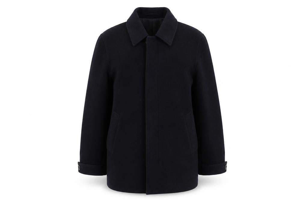 Unisex Adultss UK Size M Regular Lakeland Black Wool Blend Coat