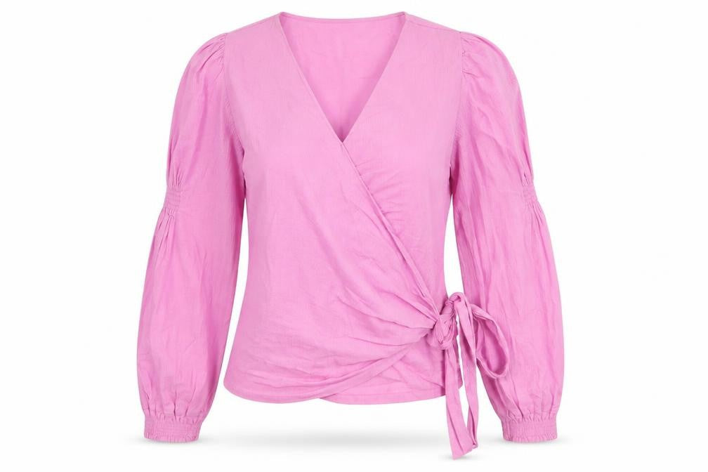 Womens UK Size L VERO MODA Pink 100% Cotton Blouse