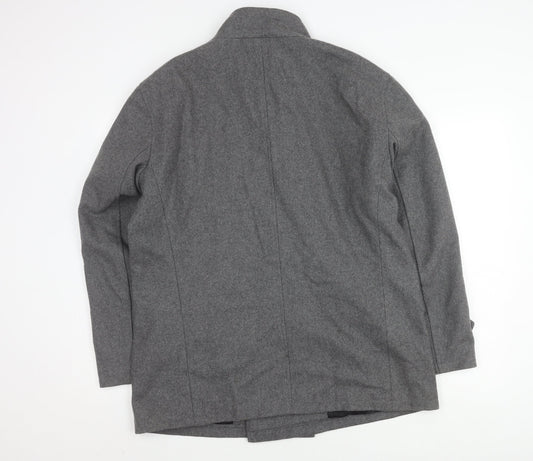 Peter Werth Men's Grey Pea Coat Size 4