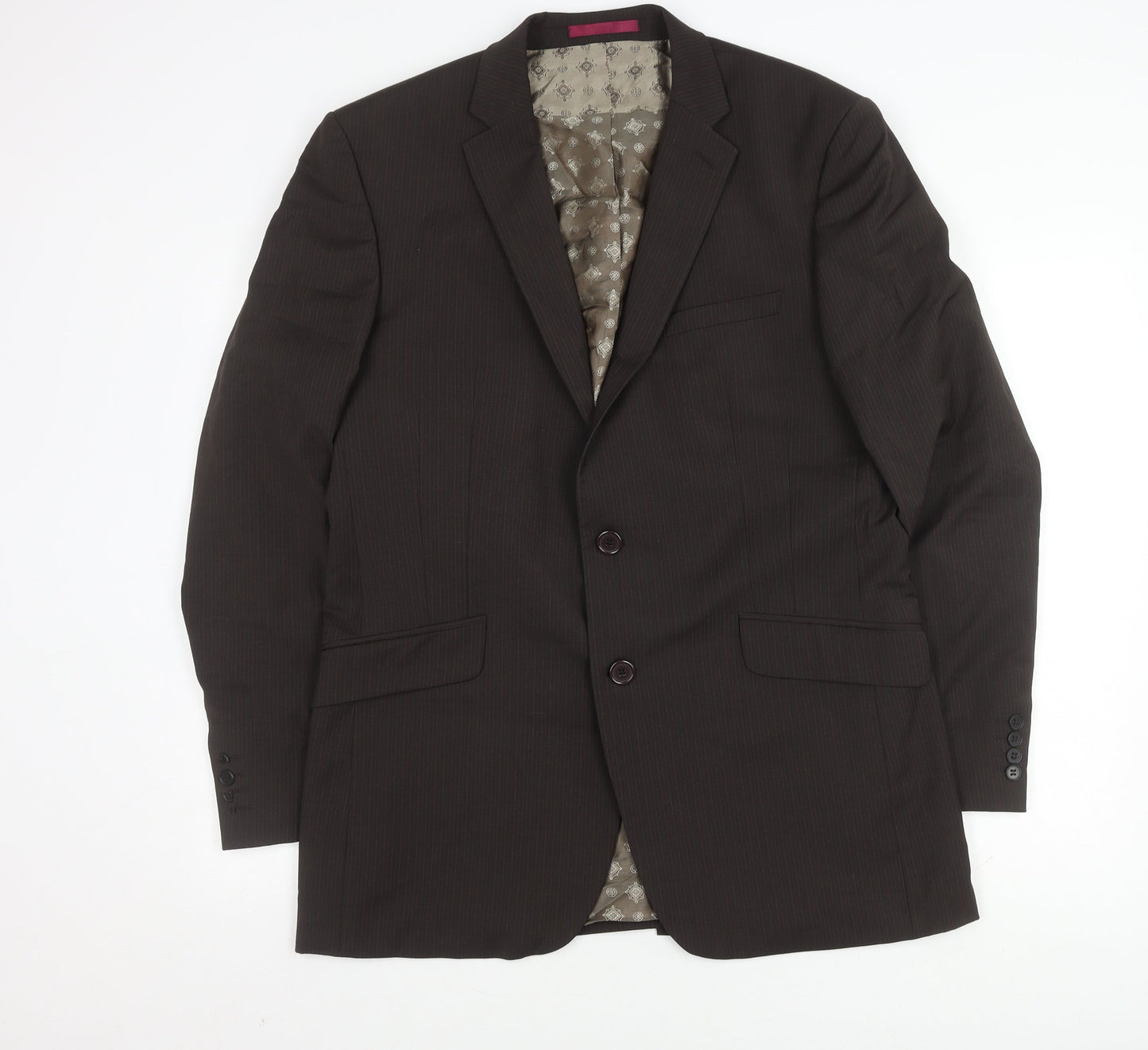 Limehaus Men's Brown Suit Jacket 42 Long Regular