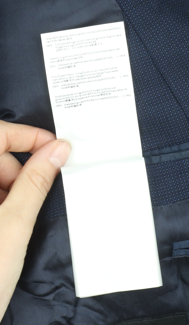 Hugo Boss Men's Blue Regular Fit Suit Jacket 40R