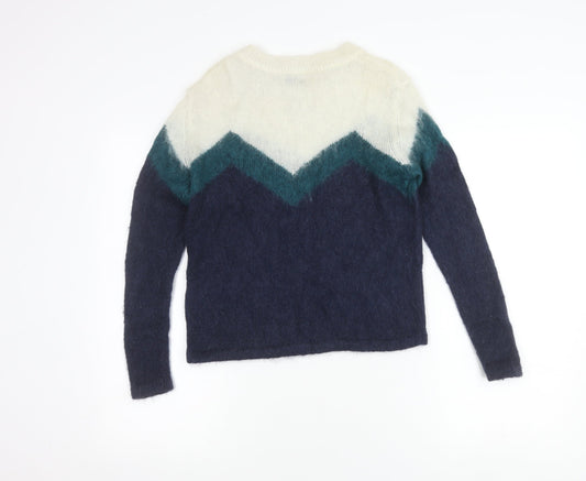Jack Wills Women's Multicoloured Pullover Jumper Size 10