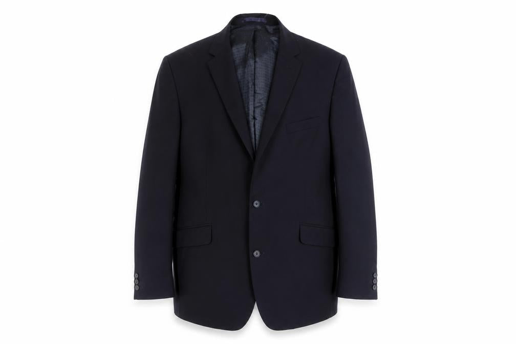 Mens 44 Chest Regular Pierre Cardin Blue Two-Button Blazer