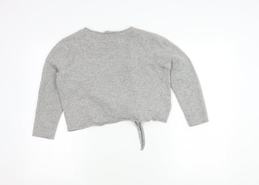 Laura Ashley Women's Grey Cardigan in Size 14 with Glitter