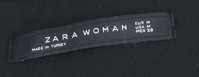 Zara Women's Black Wrap Skirt, Size M, Casual Style