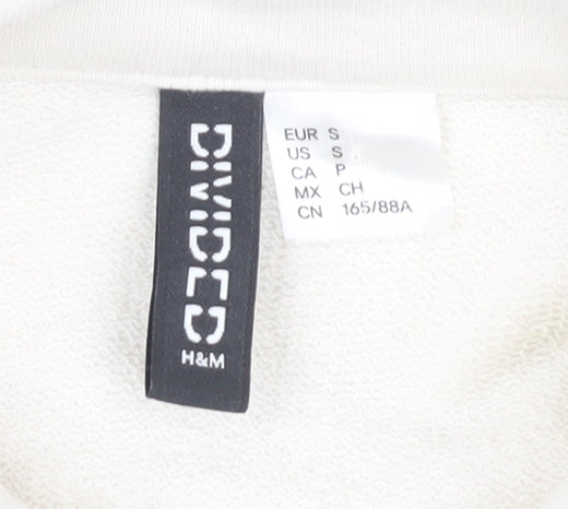 H&M Women's Brown Cropped Polo Shirt Size S