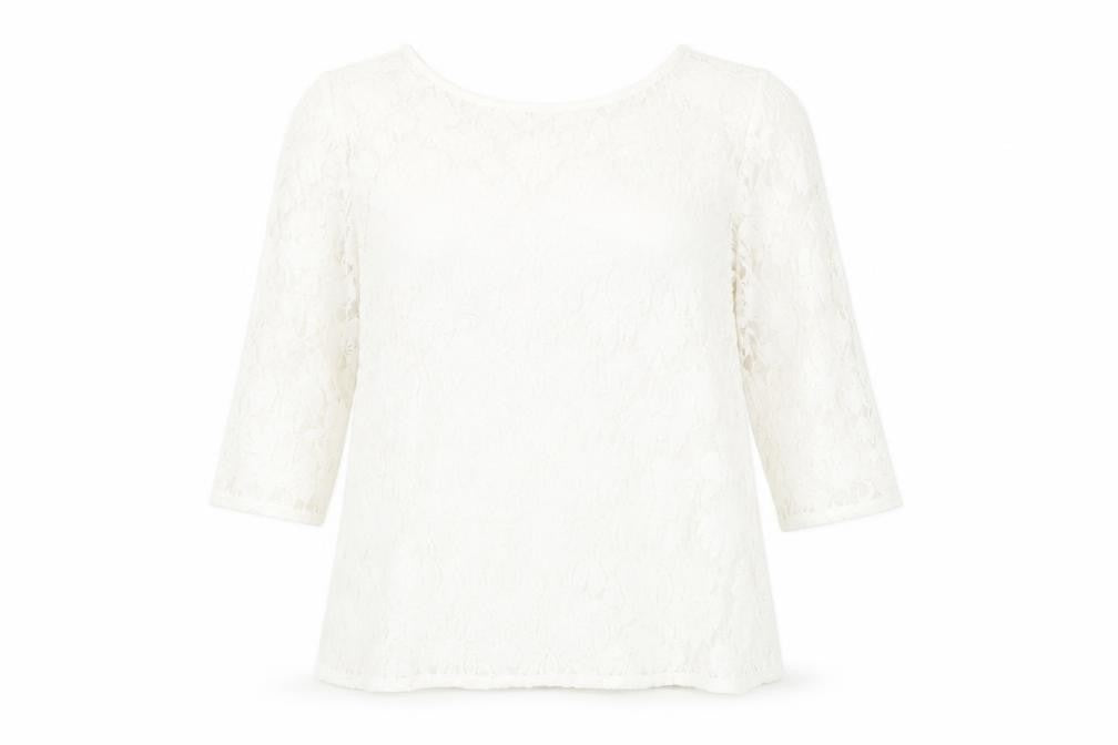 Front view of Principles by Ben de Lisi Women's White Blouse, size 20