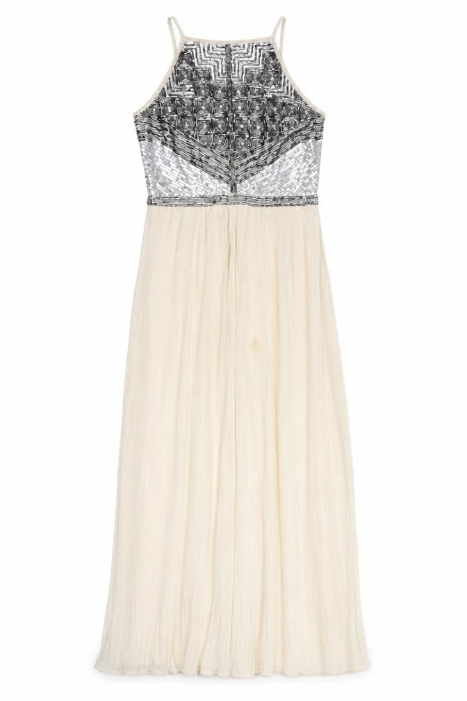 Miss Selfridge Women's Beige Maxi Dress Size 10