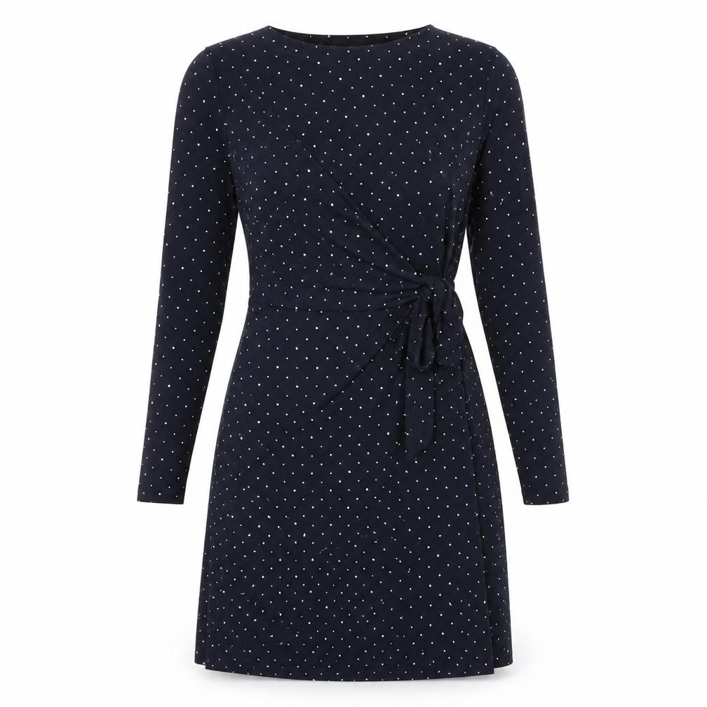 Banana Republic Women's Black Polka Dot Wrap Dress S