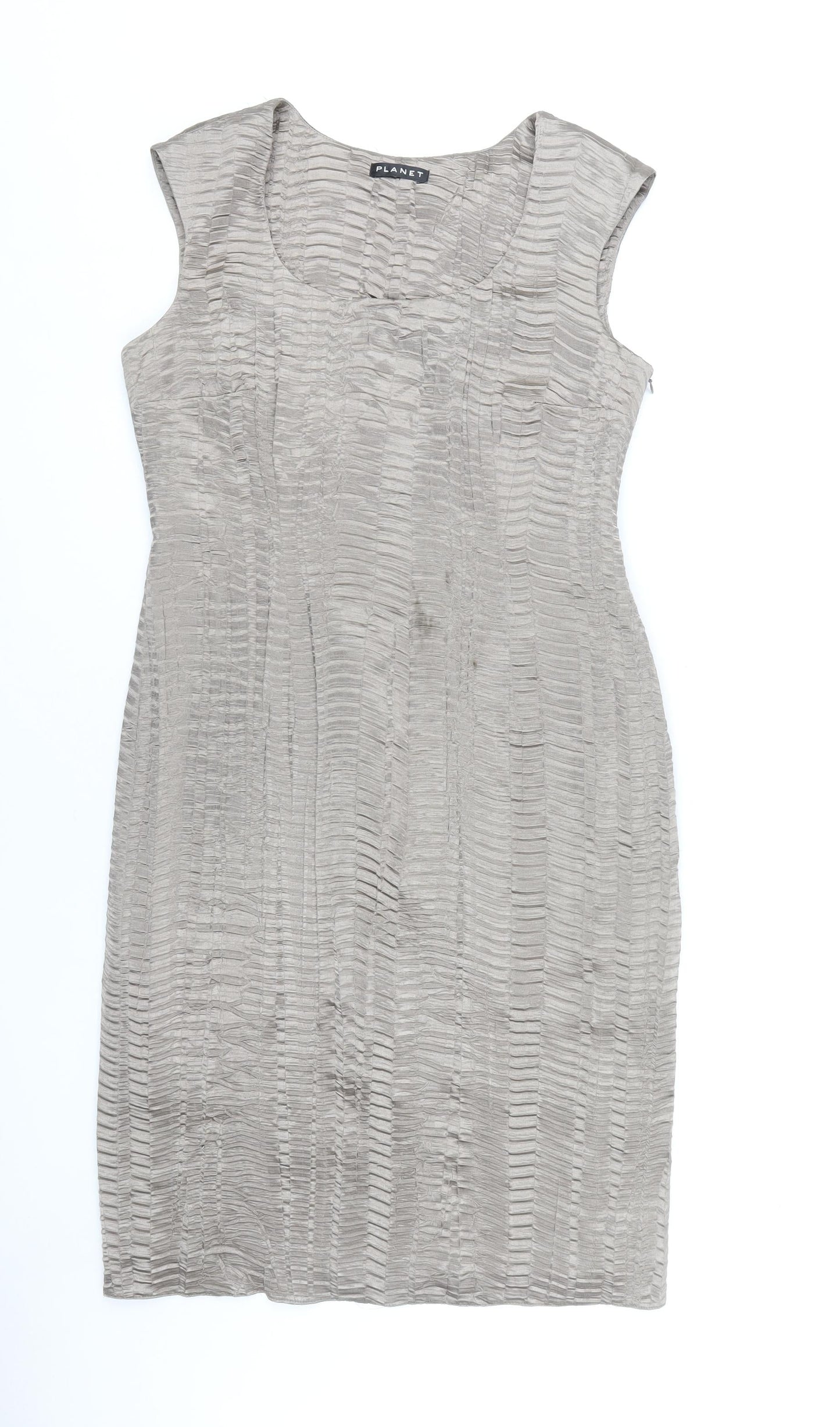 Planet Women Grey Sheath Dress Size 12