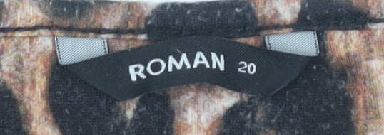 ROMAN Women's Multicoloured Leopard Print Dress