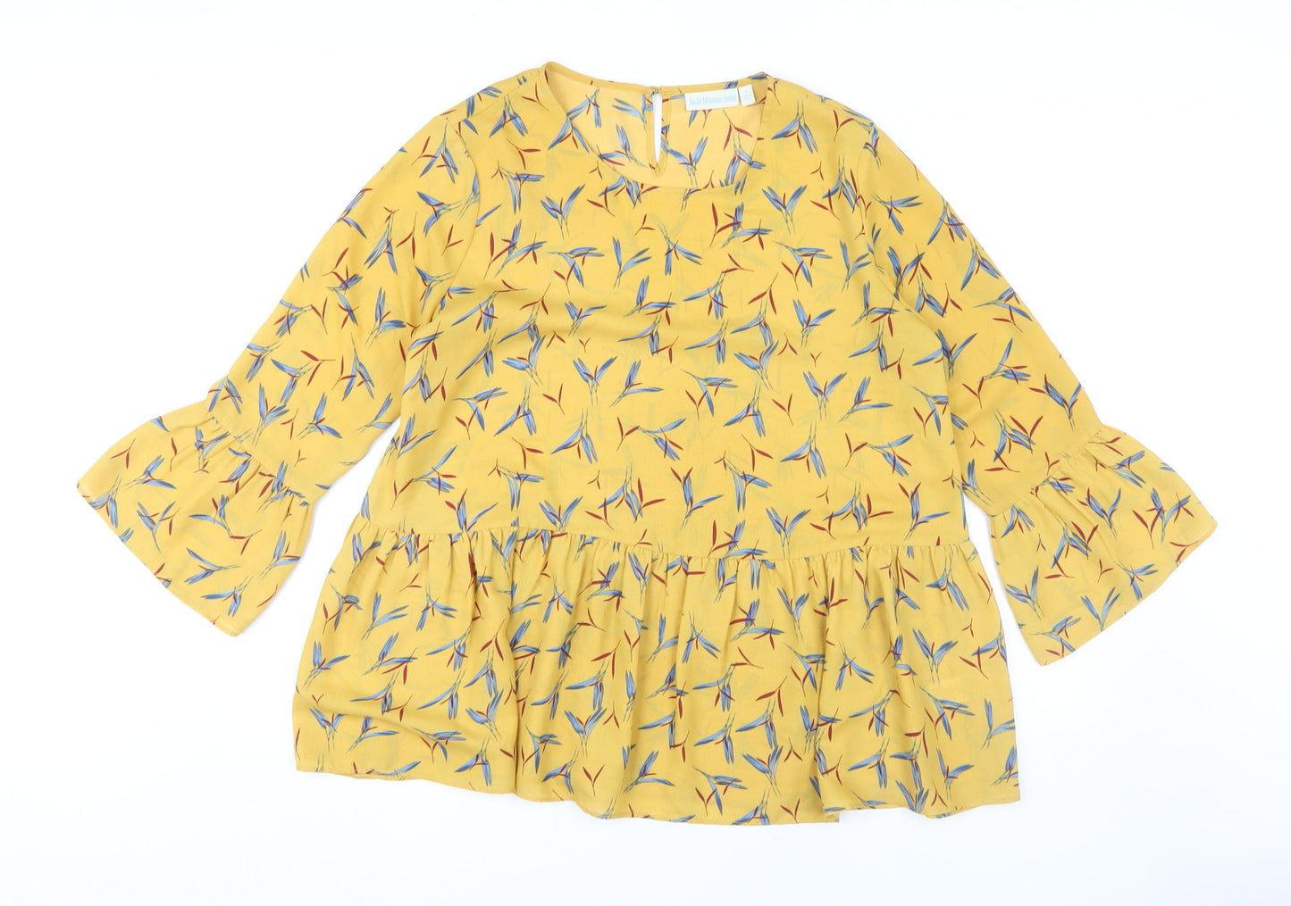 JoJo Maman Bébé Women's Yellow Floral Tunic, M, Spring
