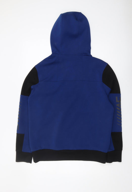 American Eagle Men's Blue Pullover Hoodie, Size M
