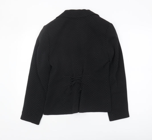 Apriori Women's Black Pinstripe Blazer Size 10