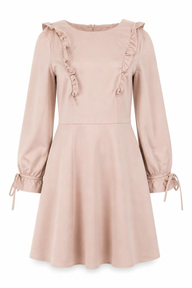 New Look Women's Beige A-Line Dress Size 10