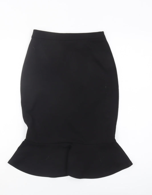 Lipsy Women's Black Trumpet Skirt Size 8