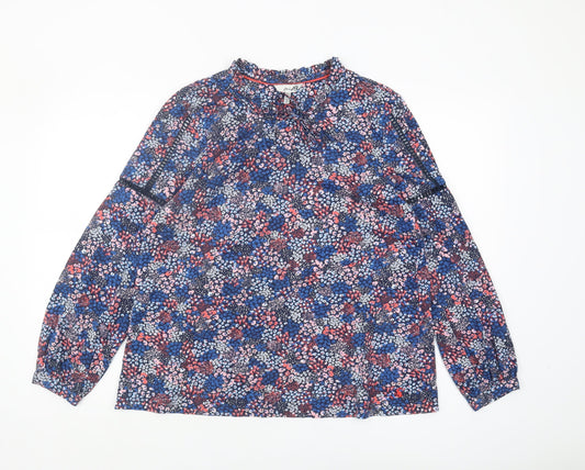 Joules Women's Multicoloured Floral Blouse Size 14