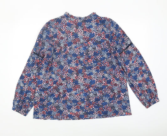 Joules Women's Multicoloured Floral Blouse Size 14