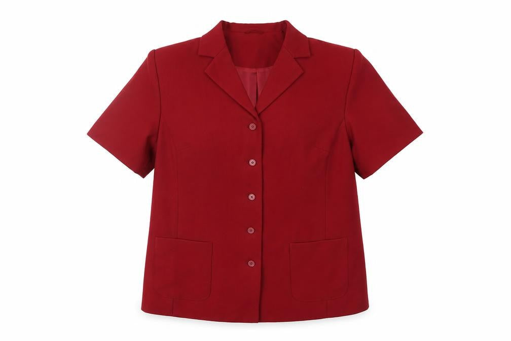 Daxon Women's Red Blazer 20 Short Sleeve