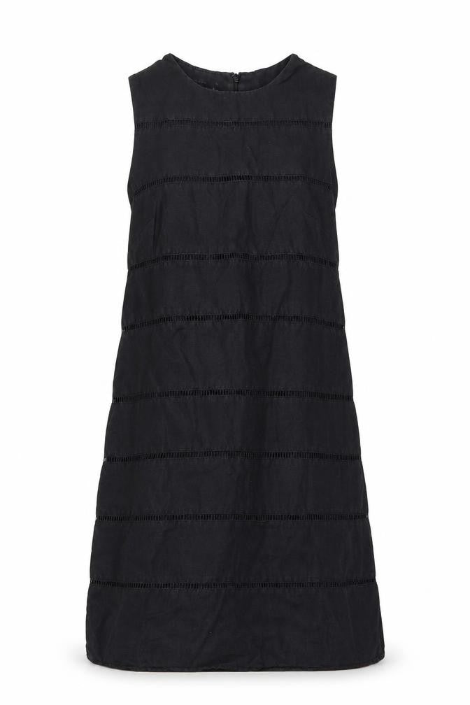Hobbs Women's Black Sleeveless Textured Dress Size 10