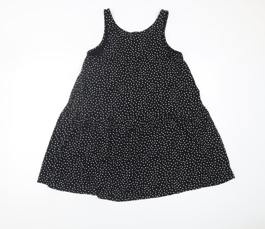 Brave Soul Women's Black Polka Dot Cotton Tank Top S