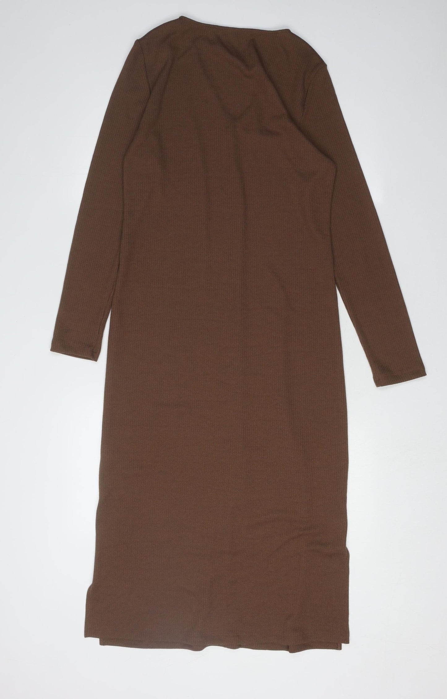 Marks and Spencer Women's Brown Midi Dress Size 10