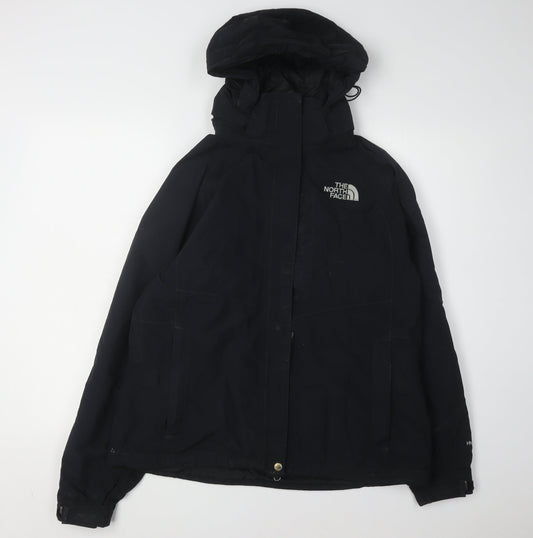 The North Face Women's Black Parka Jacket L Hooded