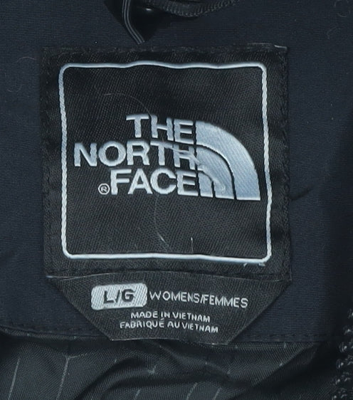 The North Face Women's Black Parka Jacket L Hooded