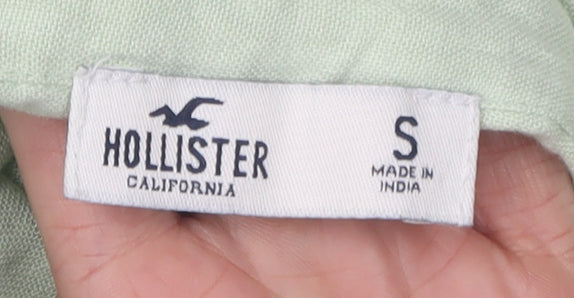 Hollister Women's Green Small Button-Up Shirt