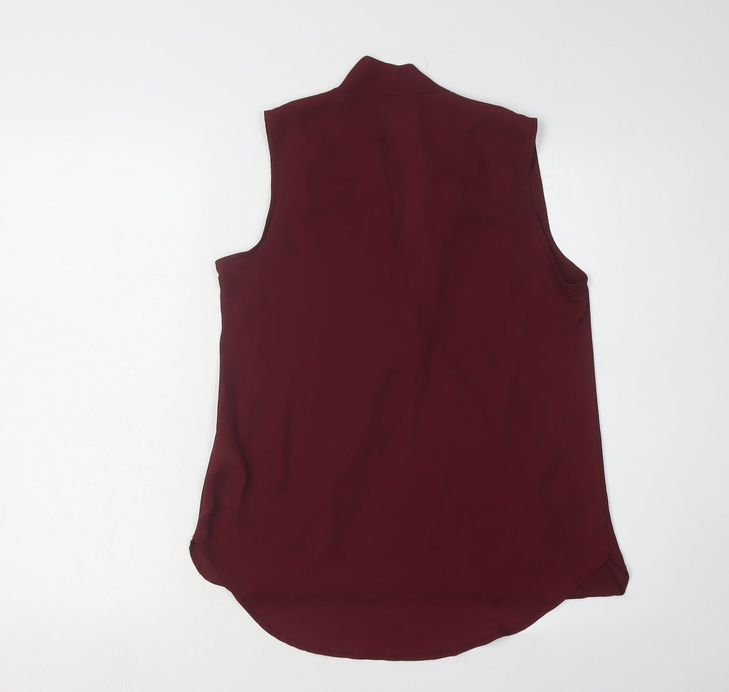 New Look Women's Red Wrap Blouse Size 10