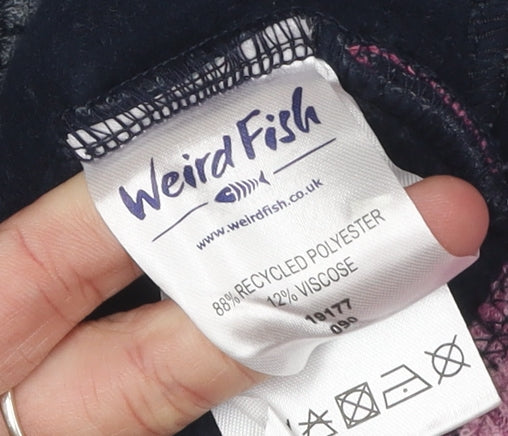 Weird Fish Women's Grey Pullover Sweatshirt Size 8