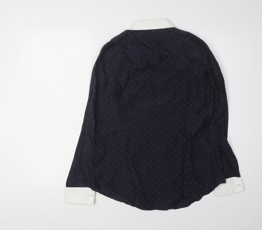 Paul Smith Women's Black Button-Up Shirt - Size 14