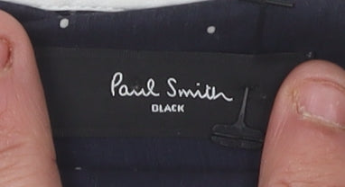 Paul Smith Women's Black Button-Up Shirt - Size 14