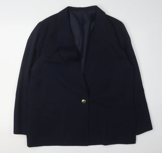 RAVENS Unisex Blue Blazer Size 16 Formal