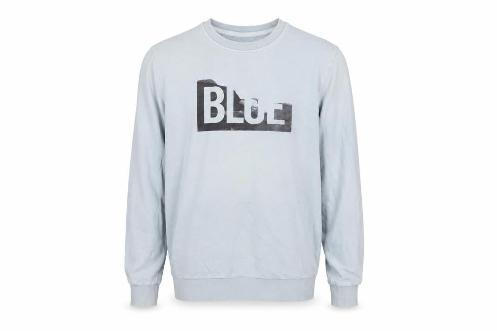 Front view of Only & Sons Men's Blue Pullover Sweatshirt M