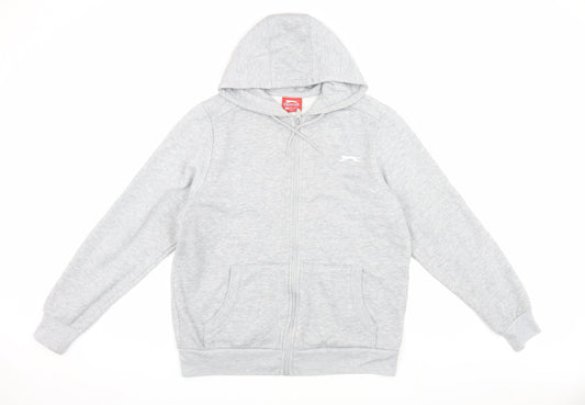Slazenger Men's Grey Hooded Jacket Size M