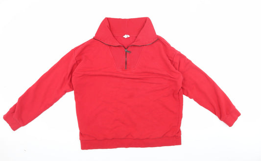 M&Co Women’s Red Pullover Sweatshirt Size 14