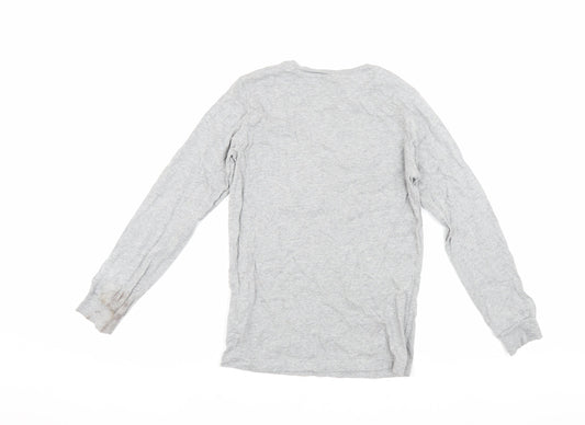 Champion Boys Grey Graphic Long Sleeve T-Shirt Size L