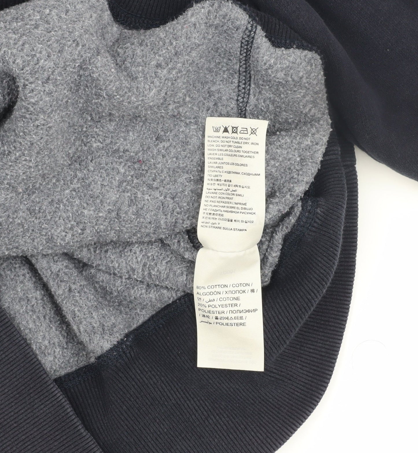Superdry Men's Blue Pullover Hoodie Size L