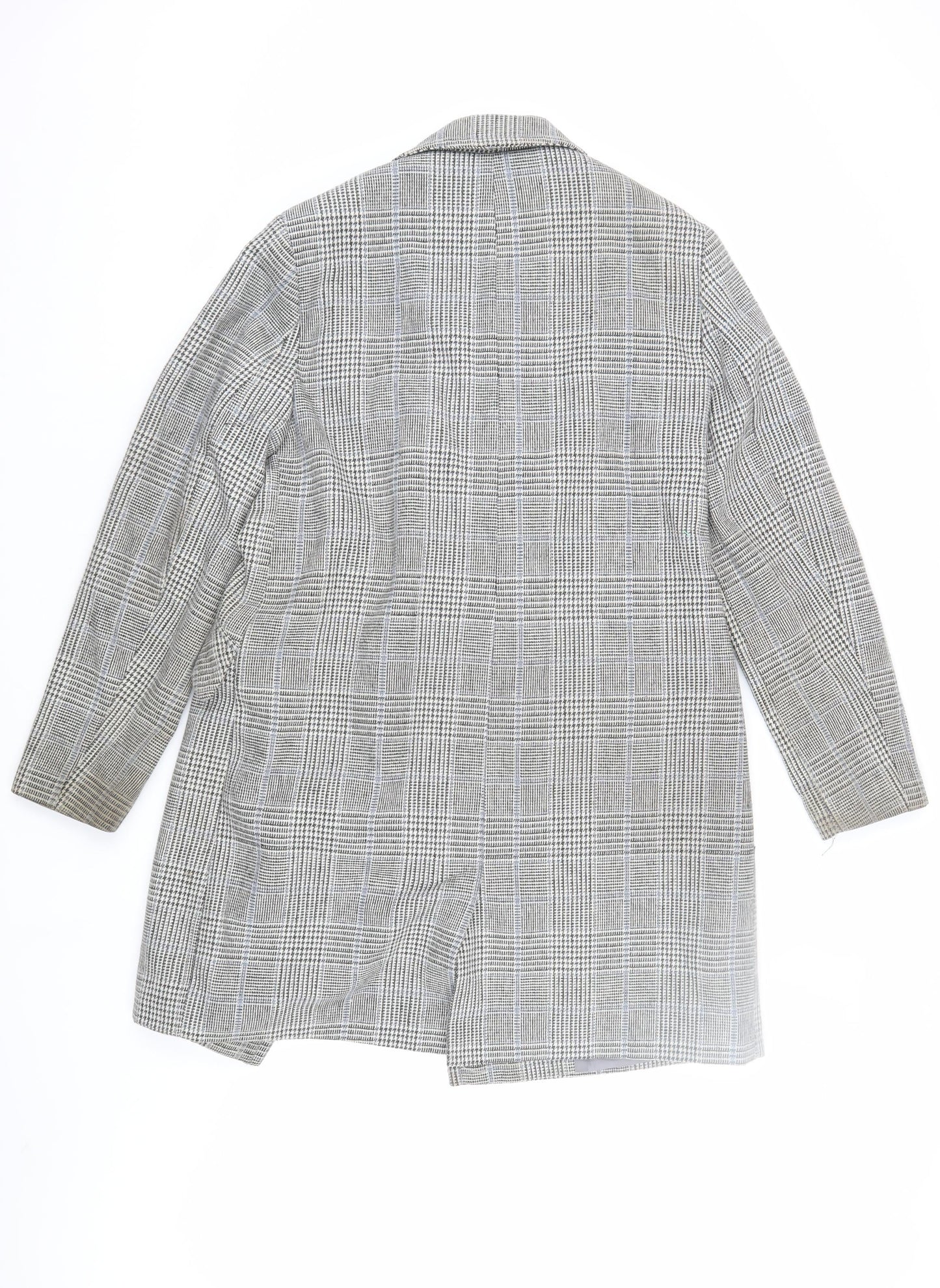 Dorothy Perkins Women's Grey Check Trench Coat Size 12
