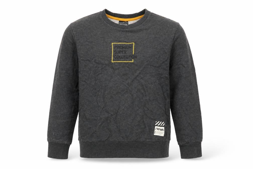 Hangten Jr. Boys Grey Logo Pullover Sweatshirt Size 15